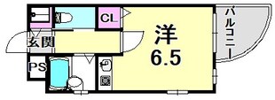 スタジオ甲東園の物件間取画像